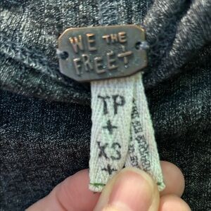 We The Free Charcoal Knit Top